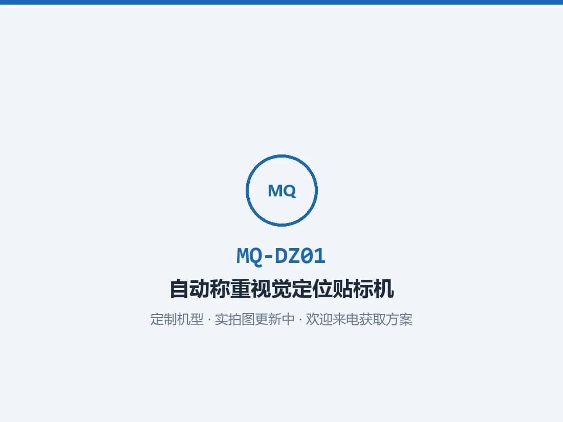 Automatic Weighing, Vision Positioning and Instant Print-and-Apply Labeling Machine MQ-DZ01