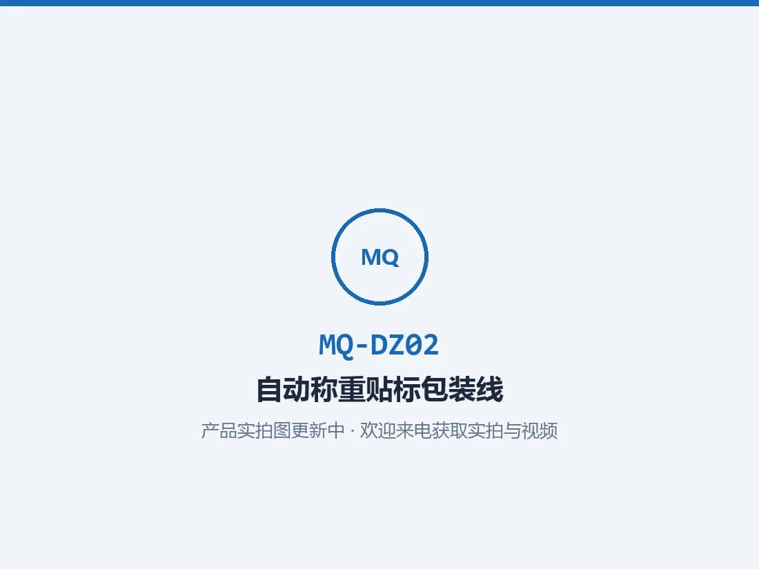 Automatic Weighing and Labeling System for Packaging Lines MQ-DZ02
