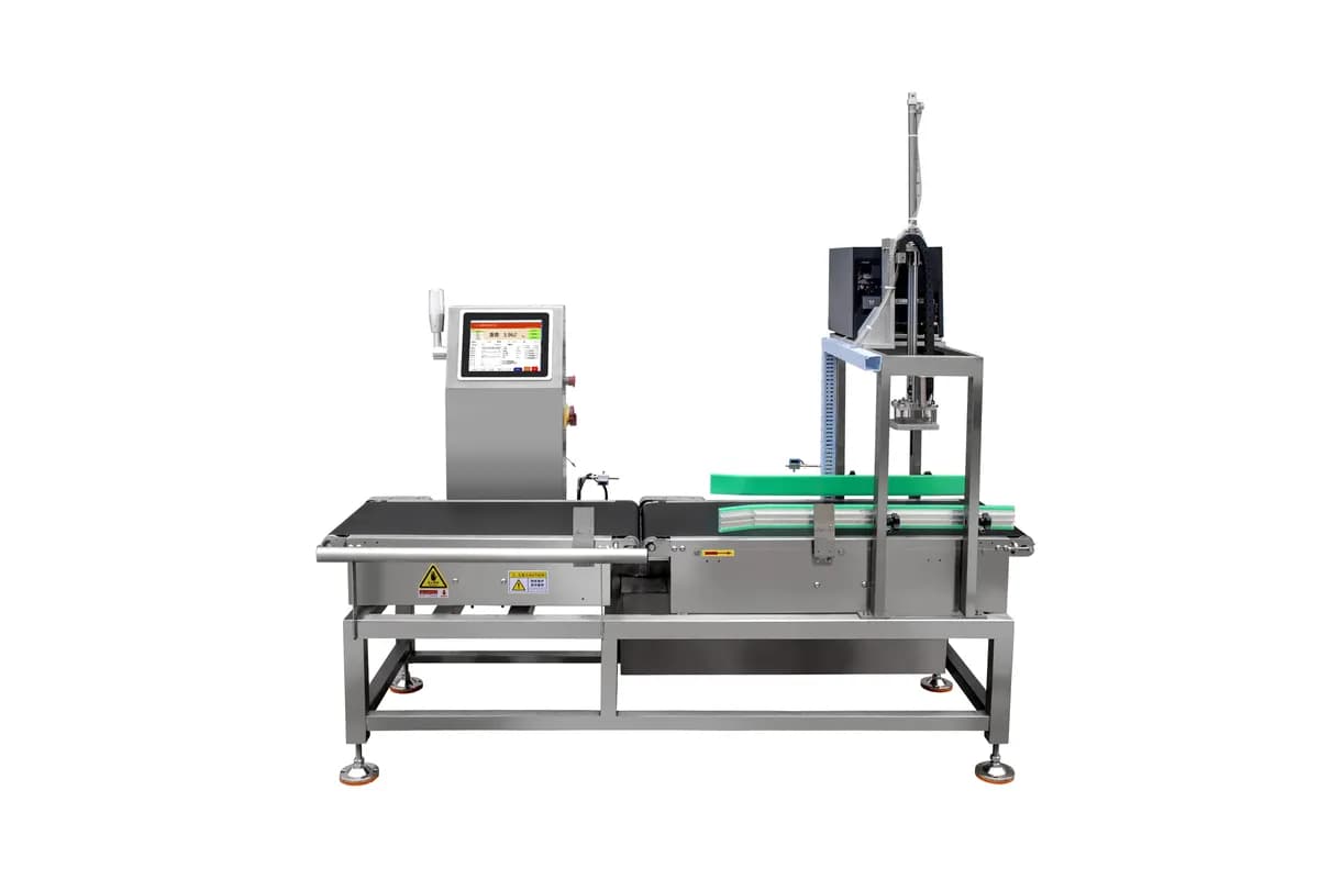 Fully Automatic Weighing, Instant Printing and Side-Labeling Machine for Outer Cartons MQ-MLW8050L30